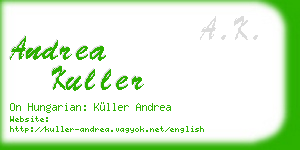 andrea kuller business card